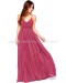 Blooming Prairie Crocheted Berry Pink Maxi Dress
